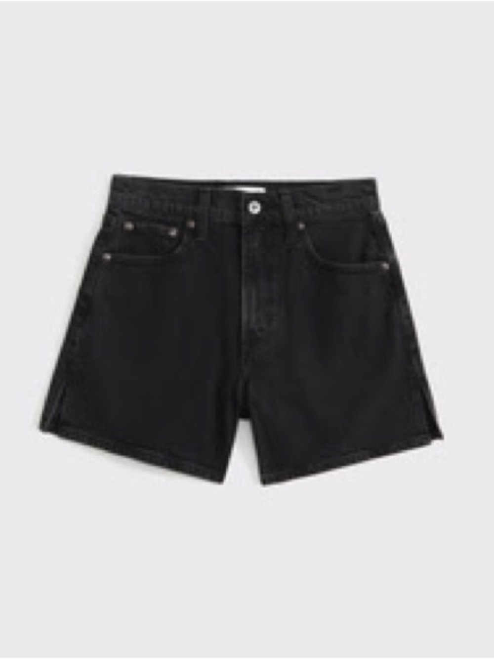 Abercrombie & Fitch Black High-Rise Jean Shorts